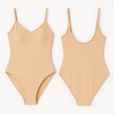 Women’s Shaping Bodysuit – Seamless Stretch Fit, Breathable Comfort, Everyday Layering Essential (Soft Sand & Midnight Smooth)